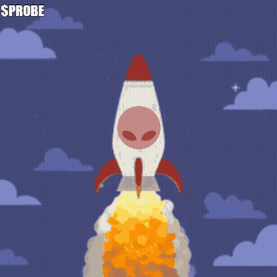 Rocket Taking Off $Probe GIF