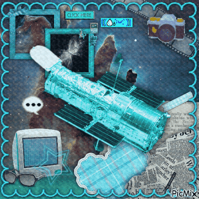Rocket With Click Here Button GIF