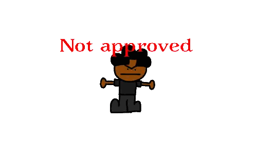 Rocket With Not Approved Above Sticker