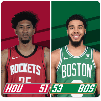 Rockets And Boston Basketball Players GIF