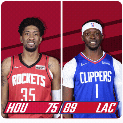 Rockets and Clippers Basketball Players