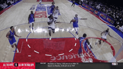 Rockets And Hawks Basketball Game GIF