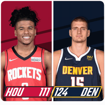 Rockets And Nuggets Basketball Players GIF