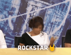 Rockstar Judge Head Bang GIF