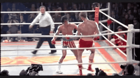 Rocky 4 Ivan Drago Knock Out GIF