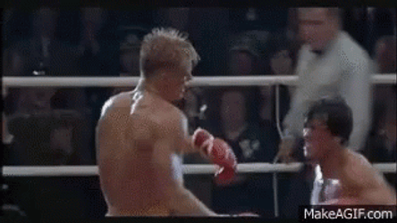 Rocky 4 Sylvester Stallone Fight GIF
