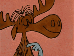 Rocky And Bullwinkle Talking Scene GIF