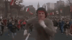 Rocky Balboa Sylvester Stallone Marathon Training GIF
