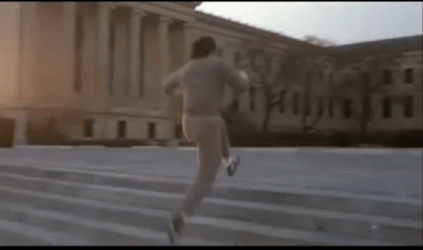 Rocky Balboa Training Shadow Boxing GIF