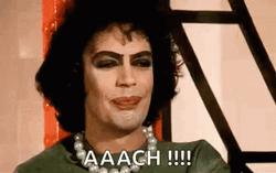 Rocky Horror Picture Show Meatloaf Eye Roll GIF