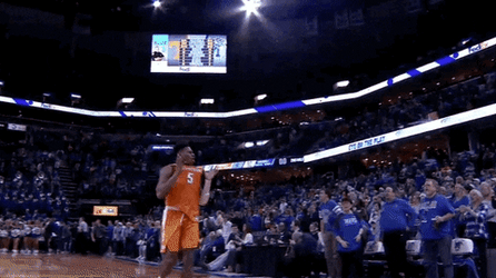 Rocky Top Player Showing His Jersey To Everyone GIF