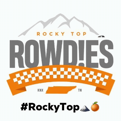 Rocky Top Rowdies Logo With Basketball Player GIF