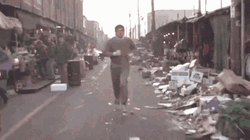 Rocky Training Marathon Run GIF