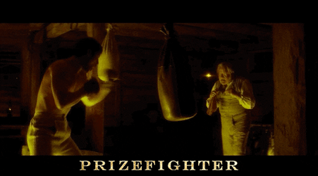 Rocky Training Punching Bag Work Out GIF