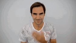 Roger Federer Blowing A Kiss
