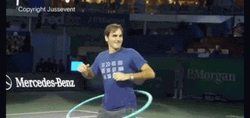 Roger Federer Hula Hoop