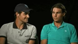 Roger Federer Laughing