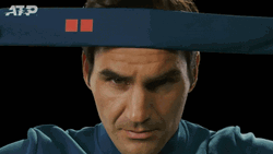 Roger Federer Tying Headband