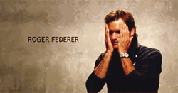 Roger Federer Various Poses For Camera