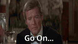 Roger Moore Go On GIF