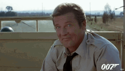 Roger Moore James Bond Smiling GIF