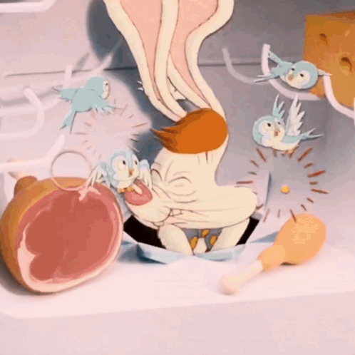 Roger Rabbit Says Cut Cut Cut Out Cut Cut In The Fridge GIF