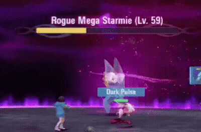 Rogue Mega Starmie Lv 59 Video Game Screen