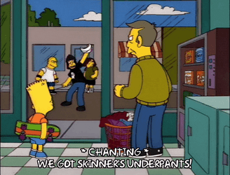 Roll Call Skinner's Underpants GIF