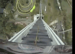 Roller Coaster Exciting Tunnel Drop