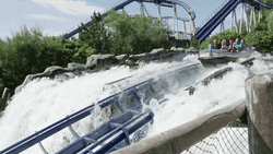 Roller Coaster Poseidon Water Splash