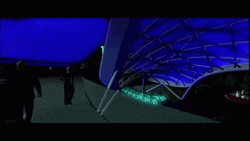 Roller Coaster Ride Tron Lightcycle GIF
