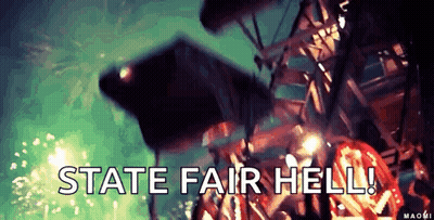 Roller Coaster Saying State Fair Hell GIF