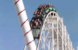 Roller Coaster Stuck Upside Down
