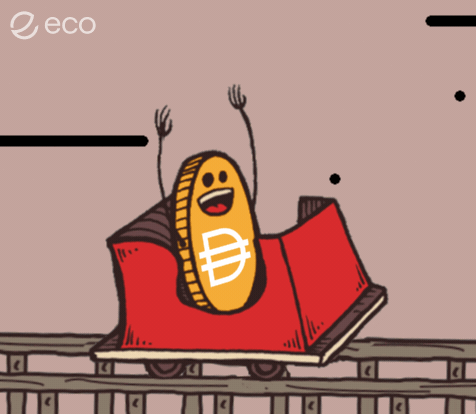 Roller Coaster With Coin Eco GIF