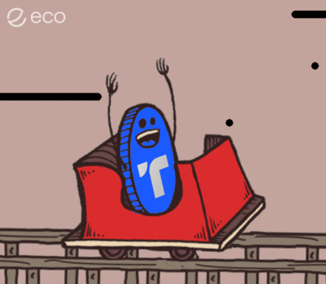Roller Coaster With Coin Eco GIF