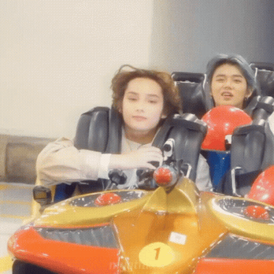 Roller Coaster With Number 1 On Front GIF