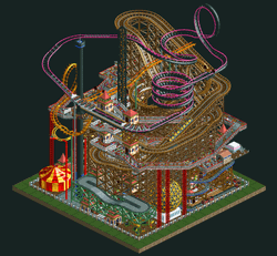 Roller Coaster World Pixel Art