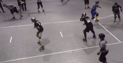 Roller Derby Player Number 360 GIF