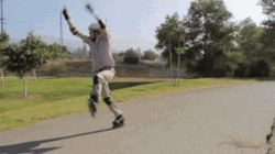 Roller Skating Out Of Control GIF