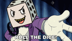 Rolling Dice Netflix Dice Head Cartoon GIF