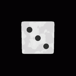 Rolling Dice Randomly Spinning GIF