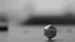 Rolling Dice Spinning Black And White GIF