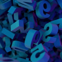 Rolling Numbers And Letters GIF