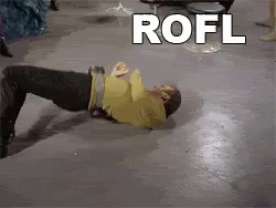 Rolling On The Floor Laughing Body Flip GIF