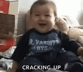 Rolling On The Floor Laughing Kid Cranking Up GIF