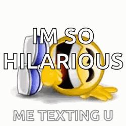 Rolling On The Floor Laughing Me Texting You GIF