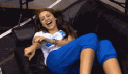 Rolling On The Floor Laughing Miley Cyrus GIF