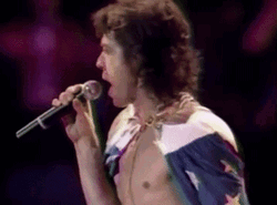 Rolling Stones Mick Jagger Bare Chested GIF