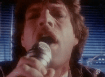 Rolling Stones Mick Jagger Zoom In GIF