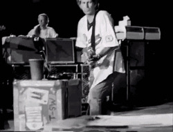 Rolling Stones Vintage Keith Richards Playing Guitar GIF
